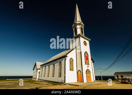 L'église Saint-Maurice de l'Echouserie   Gaspé, Québec, CA Banque D'Images