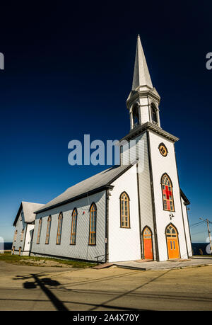 L'église Saint-Maurice de l'Echouserie   Gaspé, Québec, CA Banque D'Images