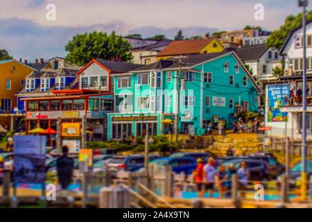 Lunenburg, Nouvelle-Écosse. Une ville historique au Canada. Banque D'Images