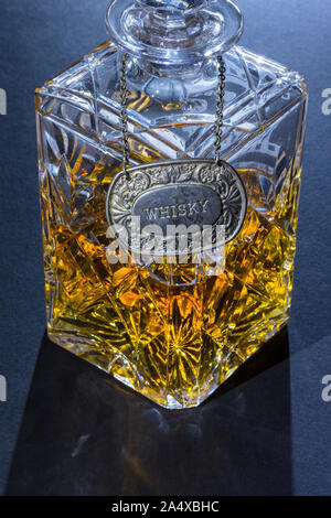 Une carafe de single malt scotch whisky. Banque D'Images