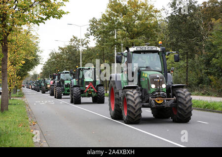 De nombreux agriculteurs protestent à La Haye contre la diminution de l'élevage et de mesures indépendantes de CO2 et d'azote Banque D'Images