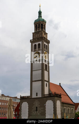 De Saint Pierre ou Perlach-Church Perlach, une église catholique romane je à Augsbourg, Bavière, Allemagne. Banque D'Images