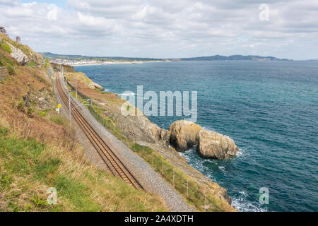 Scenic Rail Road sur les falaises eadge Banque D'Images