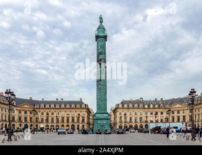 Place Vendôme à Paris Banque D'Images