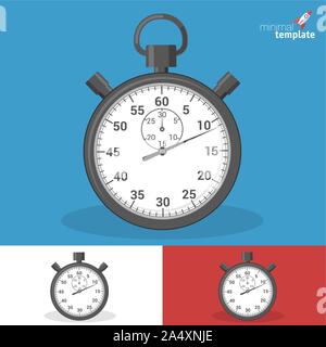 Icône chronomètre moderne. Illustration de Vecteur