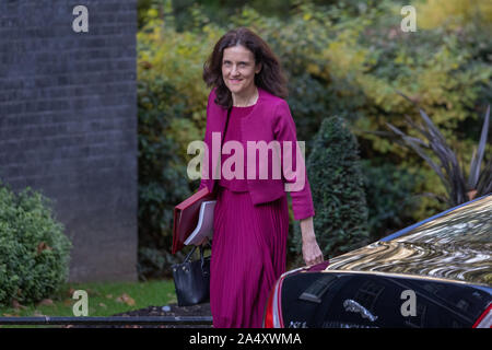 16 octobre 2019, les ministres du Cabinet arrivant au numéro 10 Downing Street, à Westminster, Londres. Banque D'Images