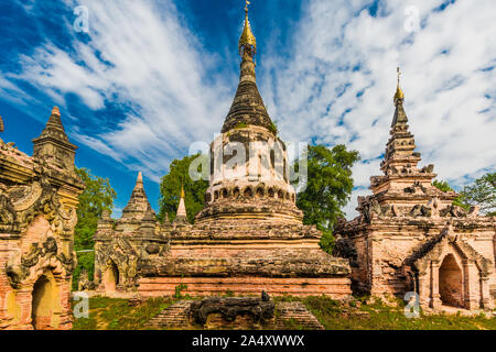 Ruines de l'ancien royaume d'Ava, Amarapura état Mandalay Myanmar (Birmanie) Banque D'Images