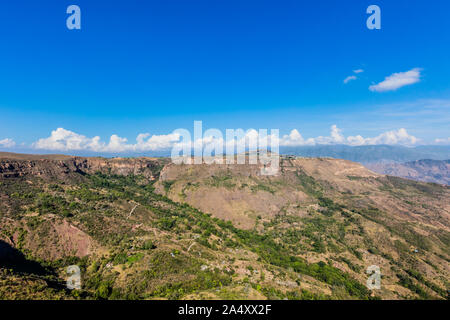 Canyon de Chicamocha Mesa de los Santos paysages des Andes Santander en Colombie Amérique du Sud Banque D'Images