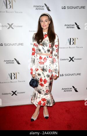 New York, NY, USA. 16 Oct, 2019. Arrivées à Rockefeller Ariana pour l'American Ballet Theatre Automne Gala, David H. Koch Theater au Lincoln Center, New York, NY 16 Octobre, 2019. Credit : Kristin Callahan/Everett Collection/Alamy Live News Banque D'Images