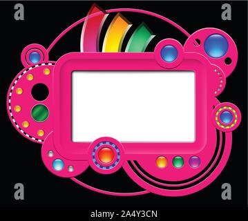 Résumé site web rose Illustration de Vecteur