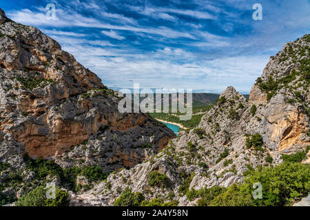 Les Gorges du Verdon, Gorges du Verdon dans les Alpes, Provence, France Banque D'Images