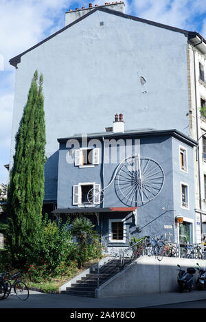 Vélostation Cornavin, Genève Banque D'Images