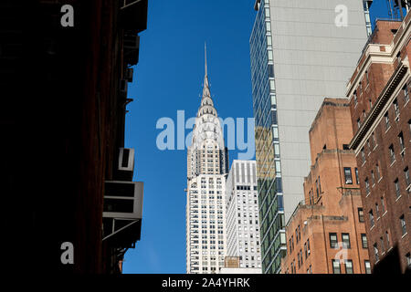 Chrysler Building à Manhattan, NYC Banque D'Images