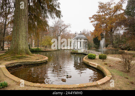 Chinesco jardin. Jardins d'Aranjuez, Madrid. Espagne Banque D'Images