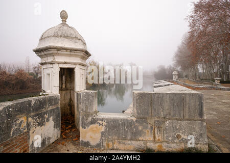 Les points de reprise de la piles de l'Aranjuez jardins. Madrid Banque D'Images