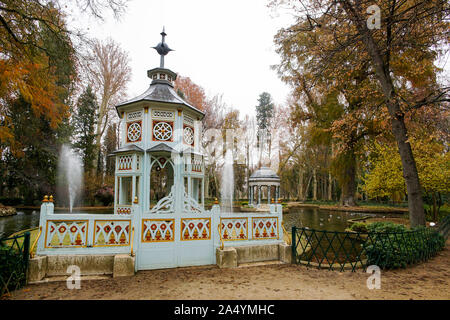 Chinesco jardin. Jardins d'Aranjuez, Madrid. Espagne Banque D'Images