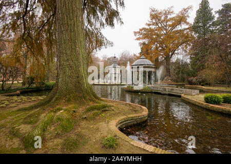 Chinesco jardin. Jardins d'Aranjuez, Madrid. Espagne Banque D'Images