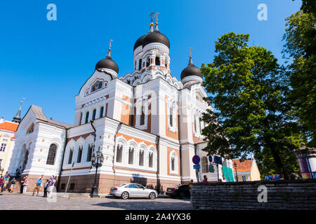 Aleksander Nevski katedraal, la cathédrale Alexandre Nevski, Toompea, Tallinn, Estonie Banque D'Images