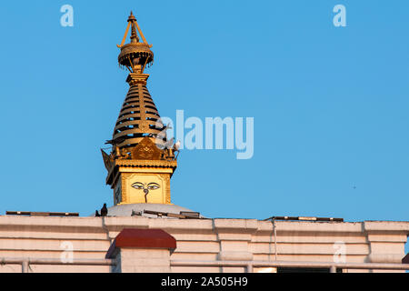 Maya saint Temple Dev à Lumbini. Le lieu de naissance du Seigneur Gautama Buddha Banque D'Images