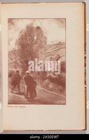 Catalogue de LExposition de Auguste Le Lep&# xe8;re : Retour des champs (Auguste Le Lep&# xe8;re : Retour des champs), 1908. Banque D'Images