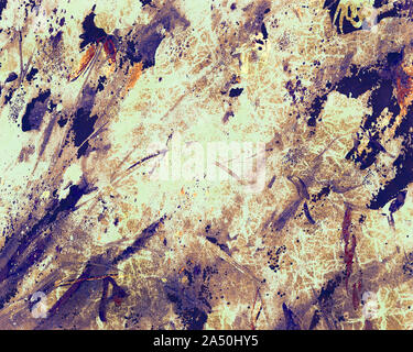 Aquarelle peinture florale. Des murs colorés de style abstrait à la main. Carte Floral. L'art de mur floral aquarelle peinture pour décoration d'intérieur. Banque D'Images