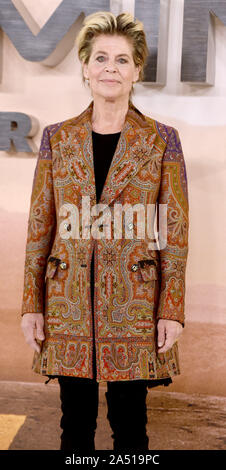 La photo doit être crédité ©Presse Alpha 079965 17/10/2019 Linda Hamilton à un photocall pour Terminator sort sombre tenue à l'hôtel Mandarin Oriental à Londres. Banque D'Images