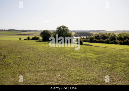 Site de bataille, Crécy, Crécy-en-Ponthieu, Picardie, France Banque D'Images