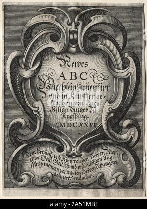 Nouvelle brochure ABC, 1627. Banque D'Images