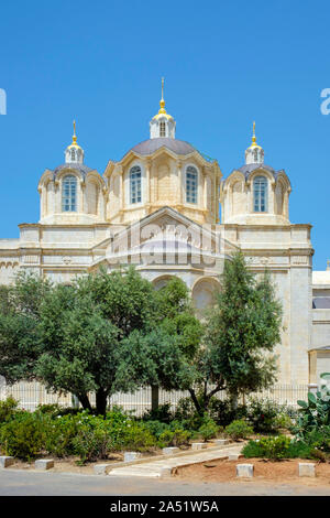 La Cathédrale Holy Trinity, une cathédrale de l'Église Orthodoxe Russe construite en 1860-1872, Jérusalem, Israël. Banque D'Images