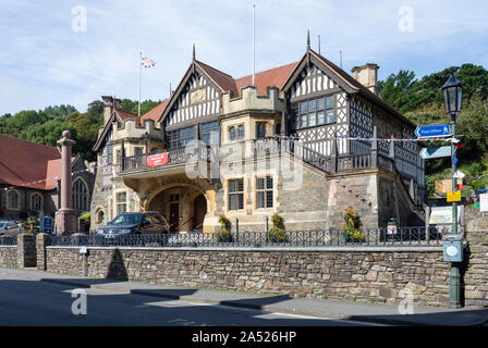 Lynton & Lynmouth Town Council, Lee Street, Lynton, Devon, Angleterre, Royaume-Uni Banque D'Images