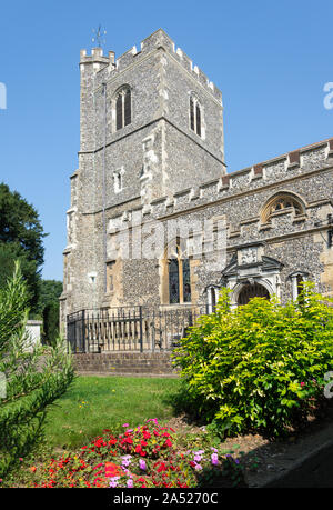 L'église Saint Augustin, Churchfields, Broxbourne, Hertfordshire, Angleterre, Royaume-Uni Banque D'Images