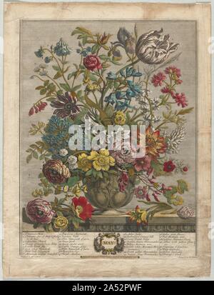 Douze mois de fleurs : mai, 1730. Banque D'Images