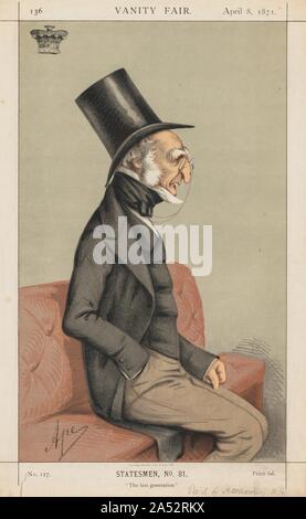 Vanity Fair : homme politique no 81, "La dernière génération", 1871. Banque D'Images