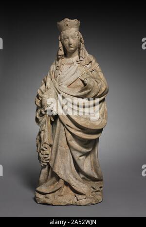 Vierge à l'enfant, ch. 1395. Cette sculpture-endommagées durant le 19e siècle et maintenant le chiffre manquant de l'enfant Christ-est un bon début de l'exemple du type connu sous le sch&# xf6;e Madonna ou "belle vierge." Ce type est devenu populaire autour de 1400 et a souligné la courbe gracieuse de la Vierge&# x2019;s posture combinée à de profondeur, légèrement exagéré des plis. Cette sculpture est connu pour avoir été de l'église de Mariapfarr dans le diocèse de Salzbourg. Elle a été faite en utilisant une technique connue sous le nom de "forme perdu." Le casting était composé de chaux pulvérisée combiner Banque D'Images