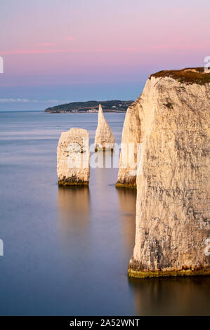 Les pinacles de Ballard, Swanage, Dorset, Angleterre Banque D'Images