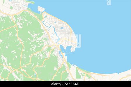 Version imprimable Plan de Lhokseumawe, Province d'Aceh, Indonésie. Modèle de carte pour un usage en entreprise. Illustration de Vecteur