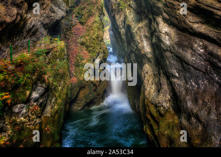 Gorges de l'Areuse, Noirague, Neuchâtel, Suisse, Europe Banque D'Images