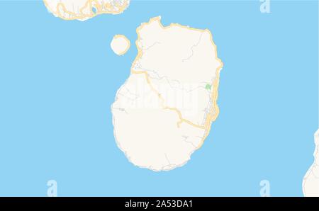 Version imprimable Plan de Tidore, Province au nord des Moluques, en Indonésie. Modèle de carte pour un usage en entreprise. Illustration de Vecteur