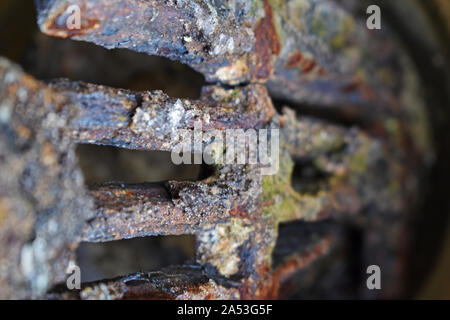 Close up of old rusty râper Banque D'Images