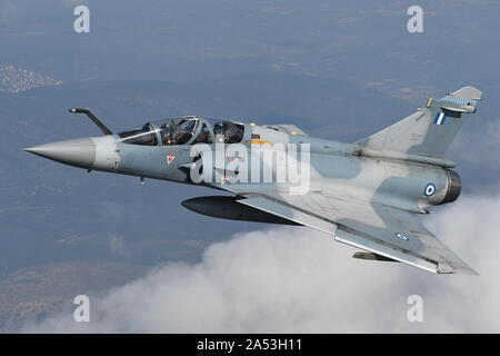 DASSAULT MIRAGE 2000-5BG de l'escadron 331 DE LA FORCE AÉRIENNE GRECQUE. Banque D'Images