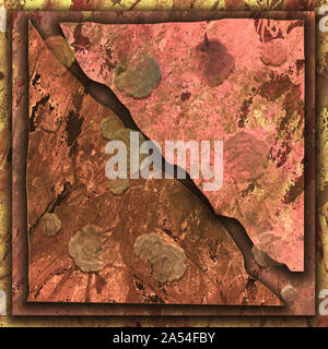 Papier multicouche rustique en détresse. Vintage grungy vieux papier. La peinture abstraite. Old rusty papier. Papier déchiré. Les coups de pinceau artwork. Banque D'Images