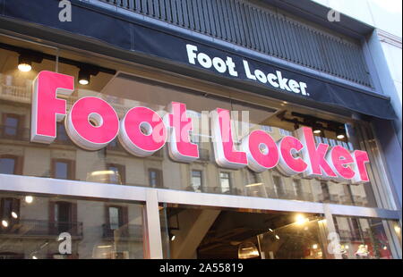 Magasin Foot Locker vu à Barcelone. Banque D'Images