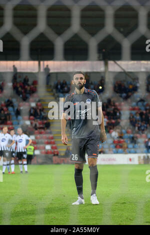 RIGA, Lettonie. 17 juillet, 2019. Stefan la panique, lors de Ligue des Champions 1er tour 2nd leg match de football entre Riga et DUNDALK FC FC. Stade Skonto Riga, Banque D'Images