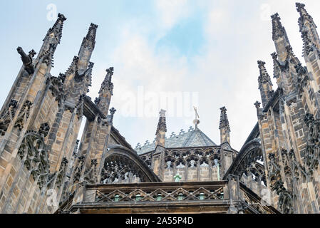 Certains détails de l'ensemble du château de Prague Banque D'Images