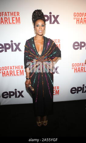 New York Tapis rouge et une projection spéciale à l'Apollo de Harlem pour PARRAIN DE HARLEM diffusée dimanche 29 septembre sur EPIX comprend : June Ambrose Où : Newark, New Jersey, United States Quand : 17 septembre 2019 Credit : Derrick Saleurs/WENN.com Banque D'Images