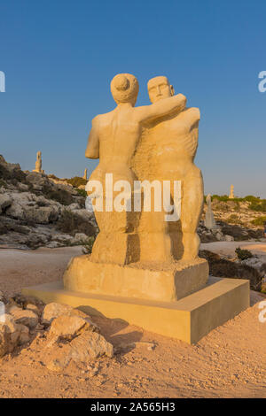 Une vue typique à Cape Greco à Chypre Banque D'Images