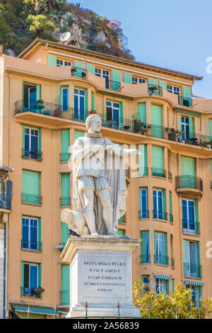 Vue à Nice sur la Côte d Azur en France Banque D'Images