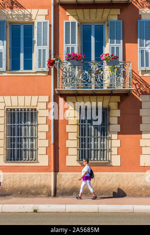 Vue à Nice sur la Côte d Azur en France Banque D'Images