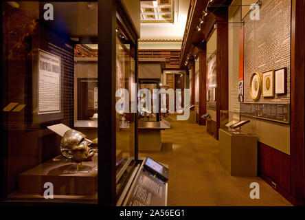 Voir l'Exposition du bicentenaire d'Abraham Lincoln, la Bibliothèque du Congrès Thomas Jefferson Building, Washington, D.C. Banque D'Images