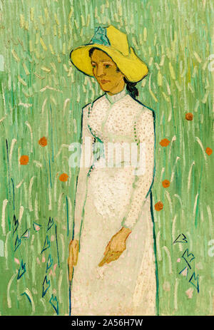 Vincent van Gogh, Girl in White, portrait, 1890 Banque D'Images